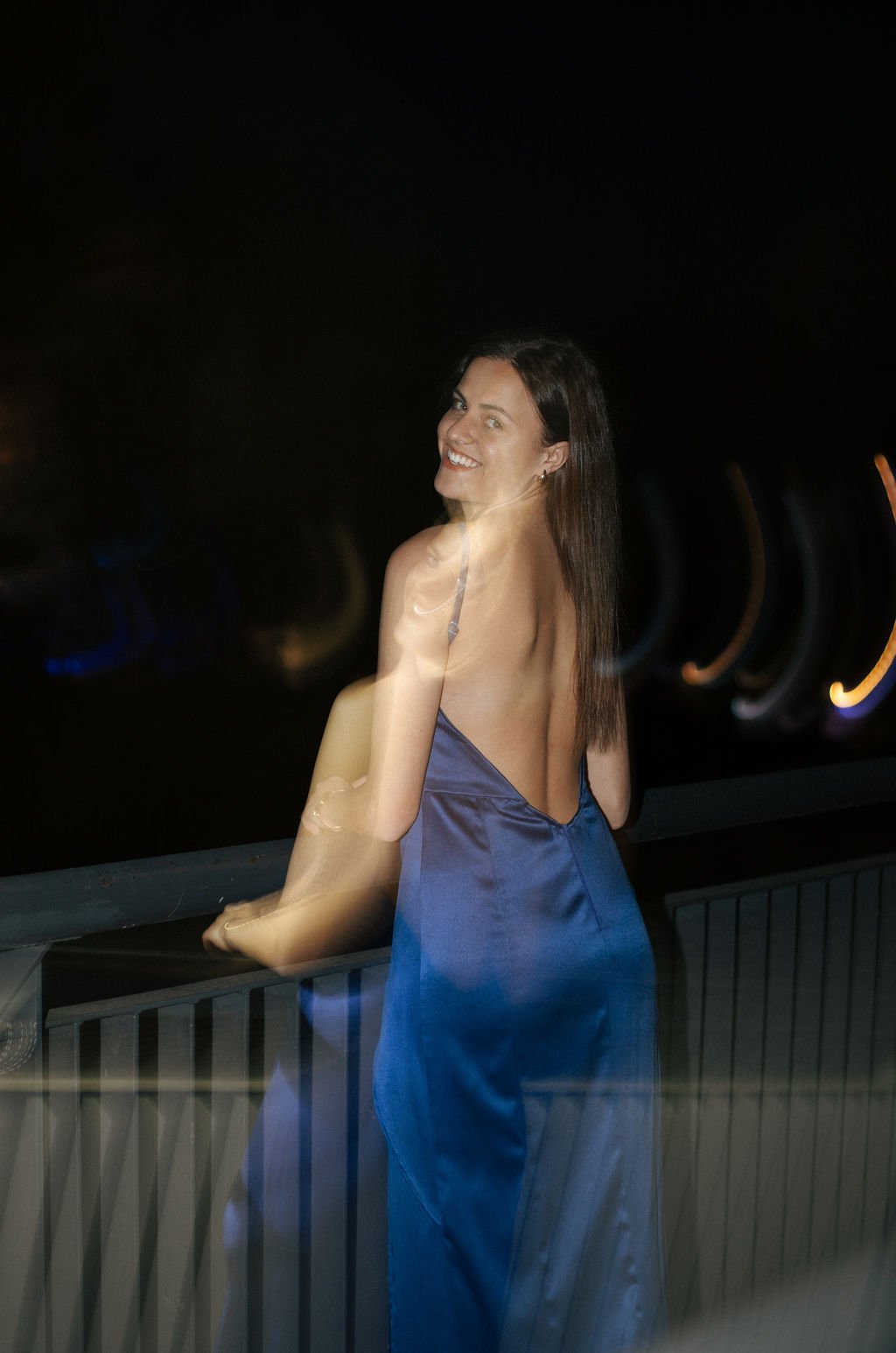 Backless blue photo 3